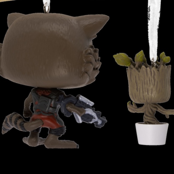 Rocket & Groot Ornament Funko Pop! Hallmark Marvel Guardians of the Galaxy New - Picture 3 of 4
